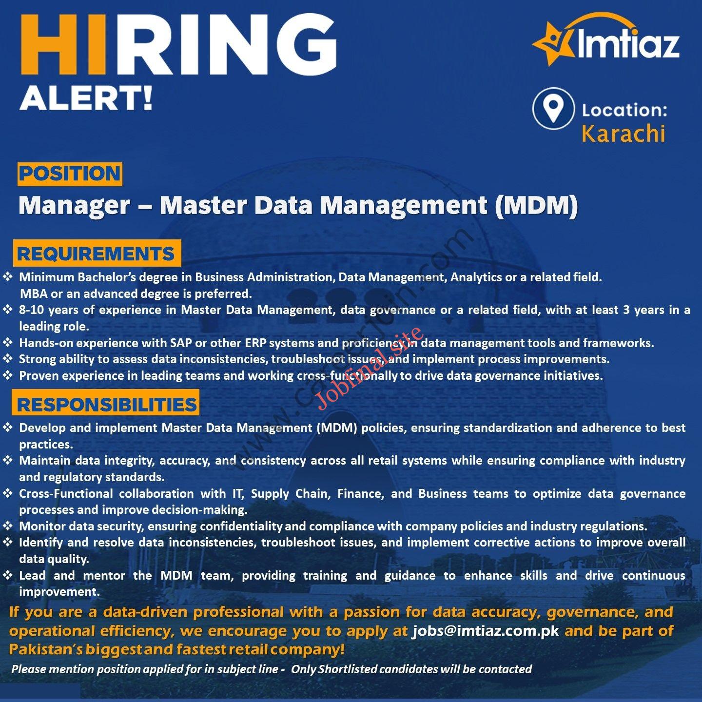 Imtiaz Jobs February 2025