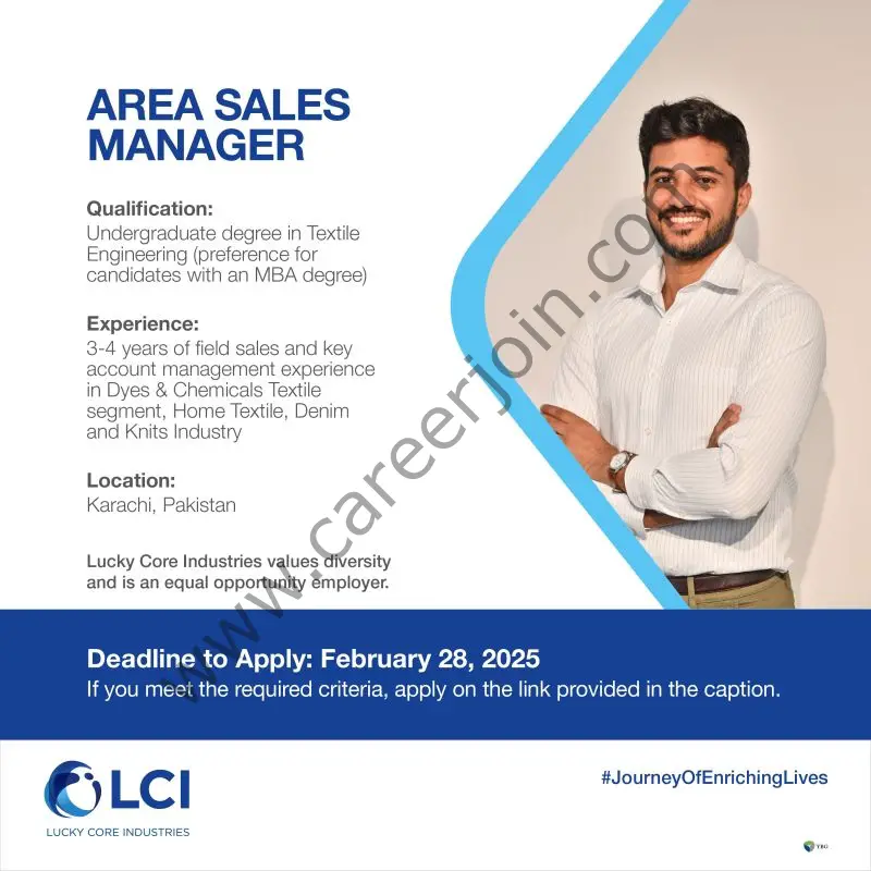 Lucky Core Industries Limited LCI Jobs Area Sales Manager