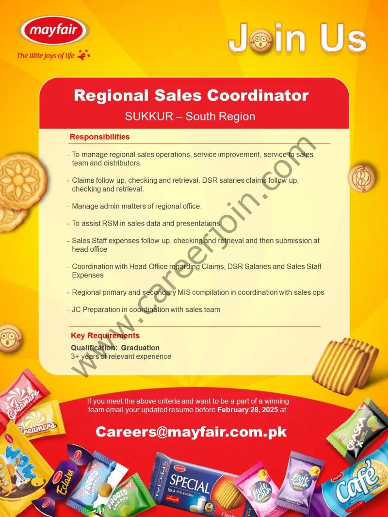 Mayfair Jobs Regional Sales Coordinator