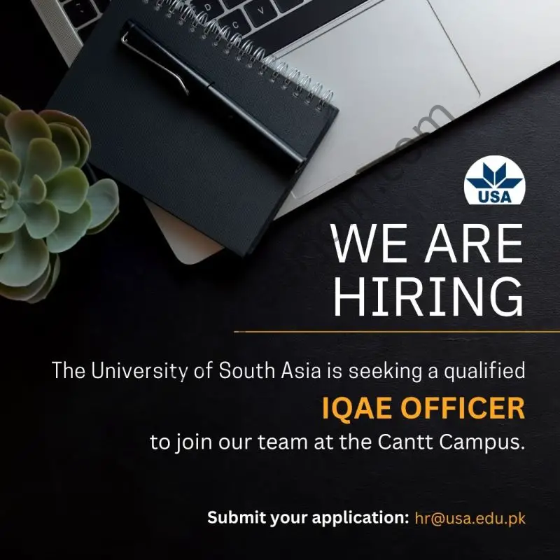 University Of South Asia USA Jobs IQAE Officer