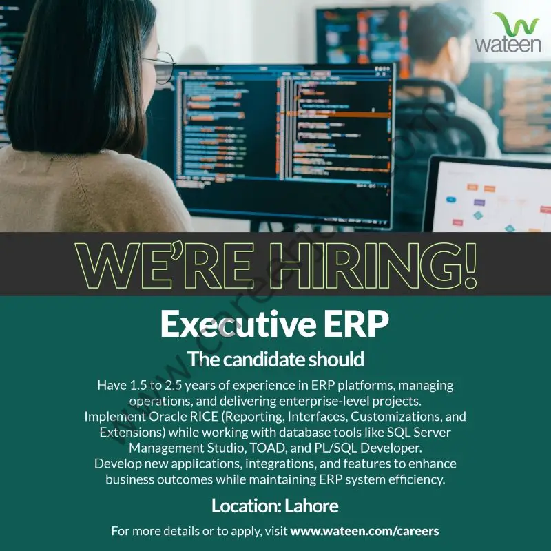 Wateen Telecom Limited Jobs Executive ERP